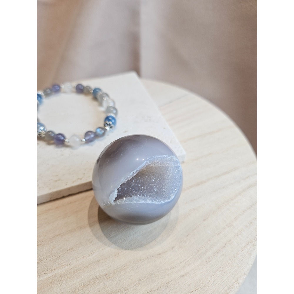 小行星14號夥伴-瑪瑙-開口笑｜水晶原礦-細節圖2