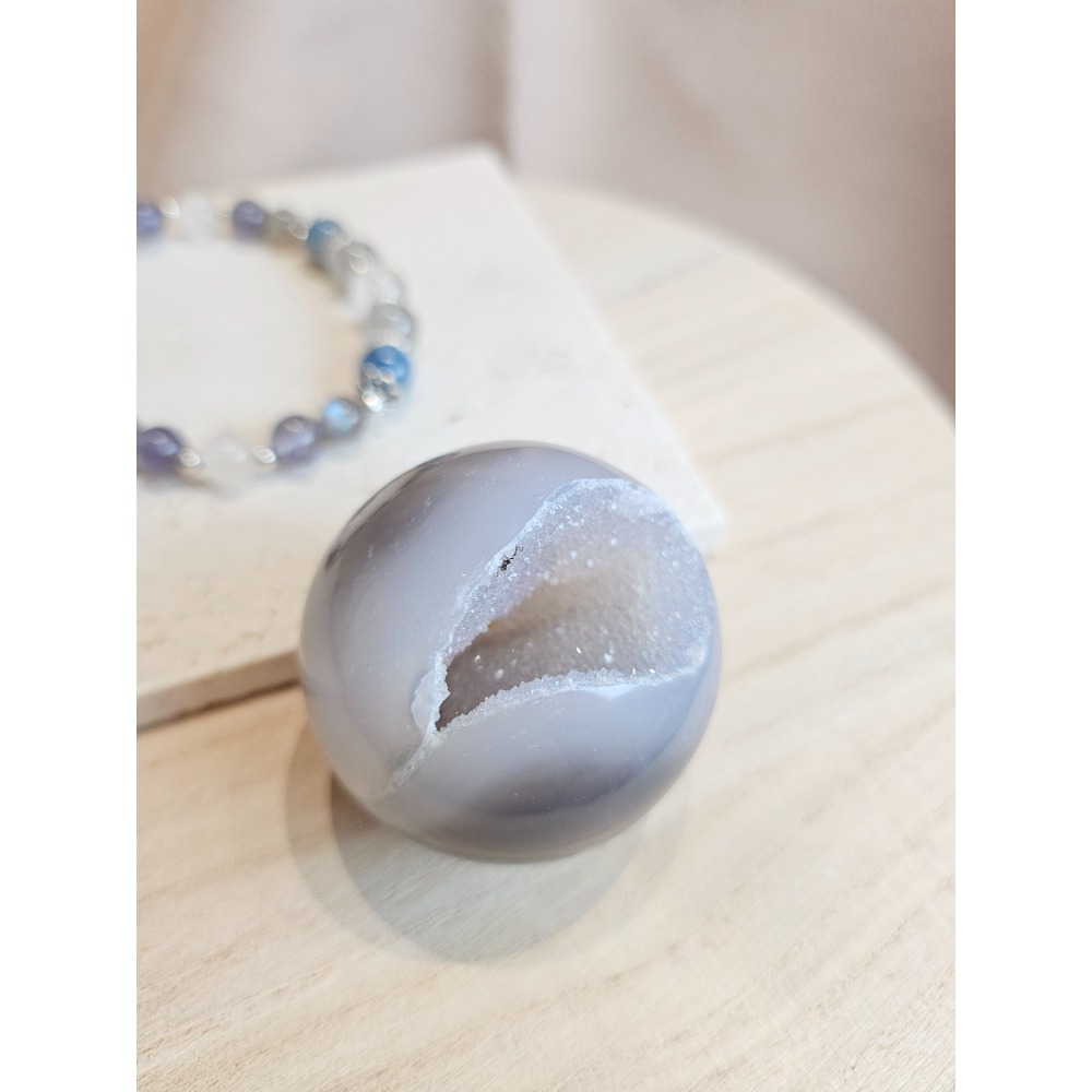 小行星14號夥伴-瑪瑙-開口笑｜水晶原礦-細節圖3