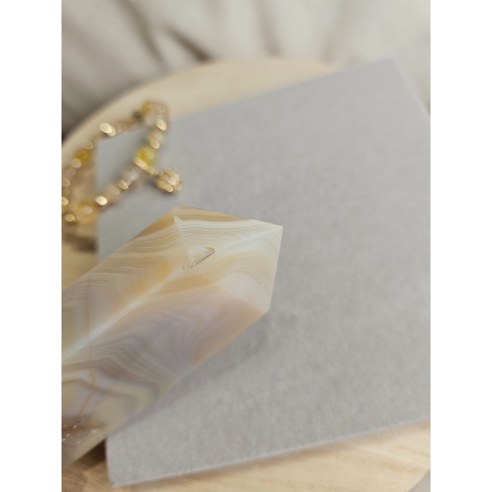 小行星66號夥伴-瑪瑙柱帶砂糖｜水晶原礦-細節圖4