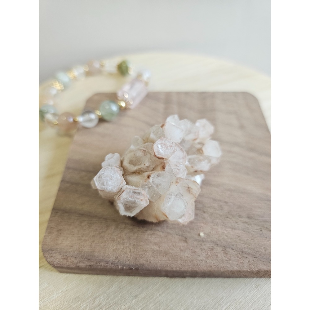 小行星62號夥伴-白水菠蘿晶簇｜水晶原礦-細節圖3