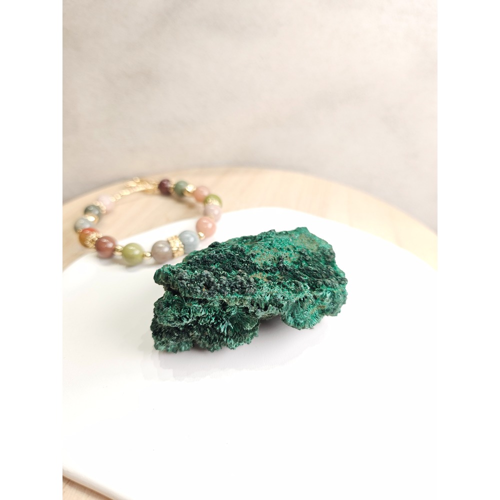 小行星32號夥伴-孔雀石原礦｜水晶原礦-細節圖2