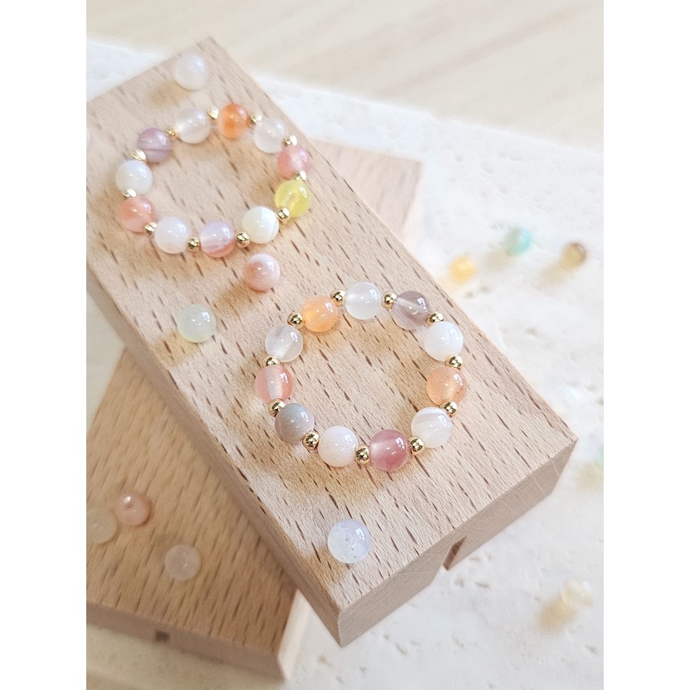 煦穩｜鹽源瑪瑙｜水晶戒指-細節圖2