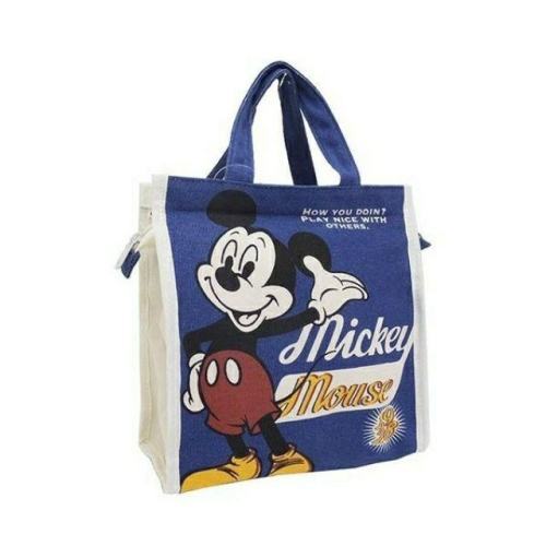 日本購入迪士尼 奇奇蒂蒂 松鼠 米奇米妮 唐老鴨 購物袋 手提袋 帆布袋 便當袋