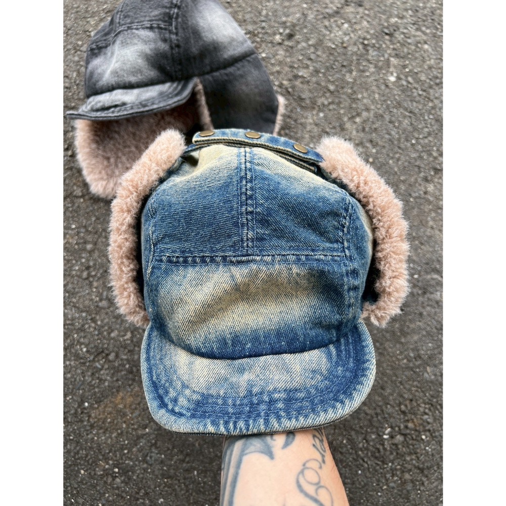 現貨🔥#羊羔毛飛行帽-細節圖2