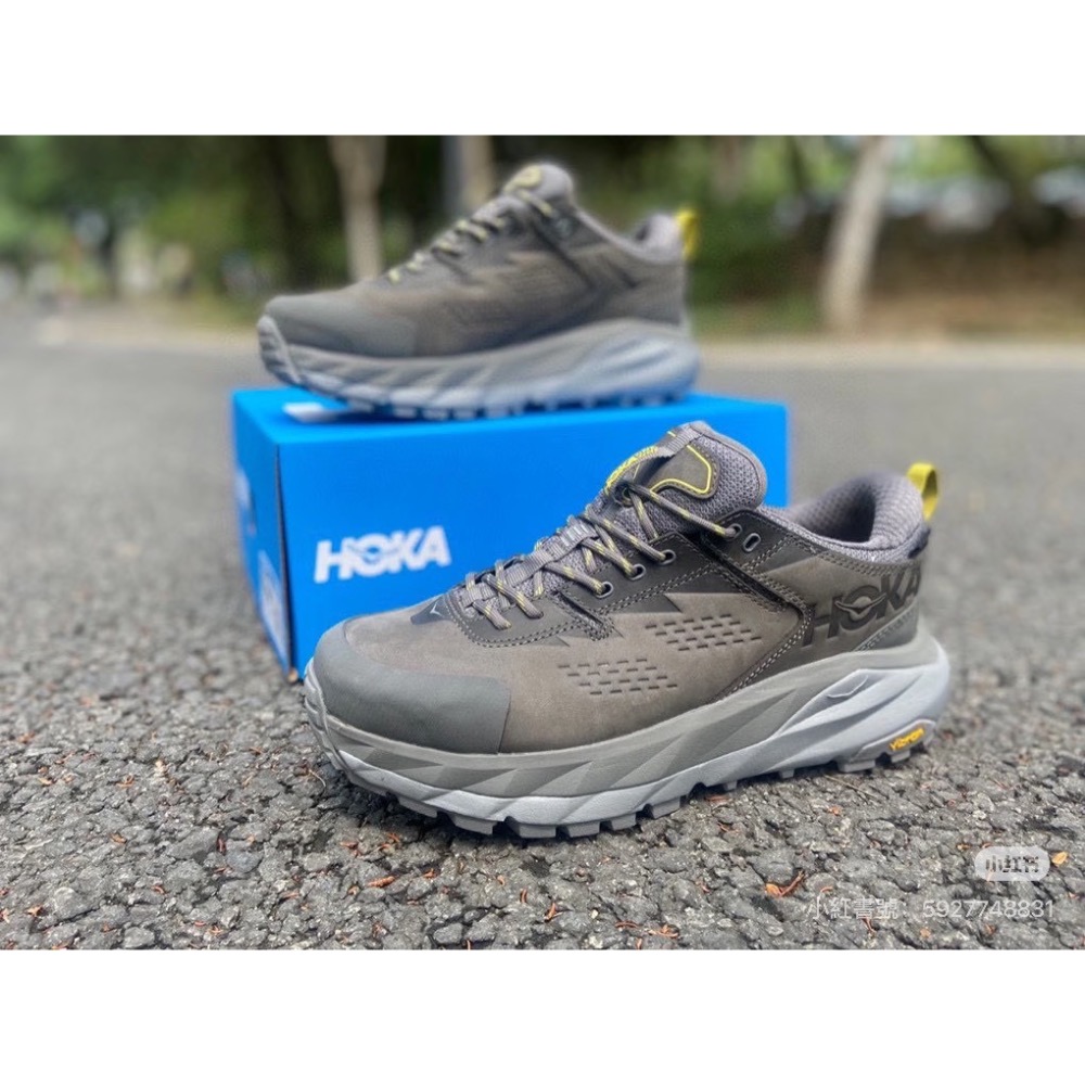 HOKA ONE ONE男款Kaha Low GTX卡哈低幫防水防滑輕便登山徒步鞋-細節圖2
