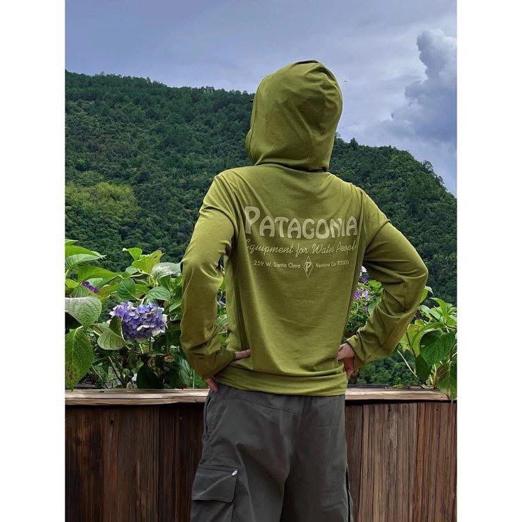 超值推薦超好穿 C1速干系列#【戶外人衣櫃剛需】 Patagonia Graphic Hoody 飛釣路亞 速干連帽防曬-細節圖8