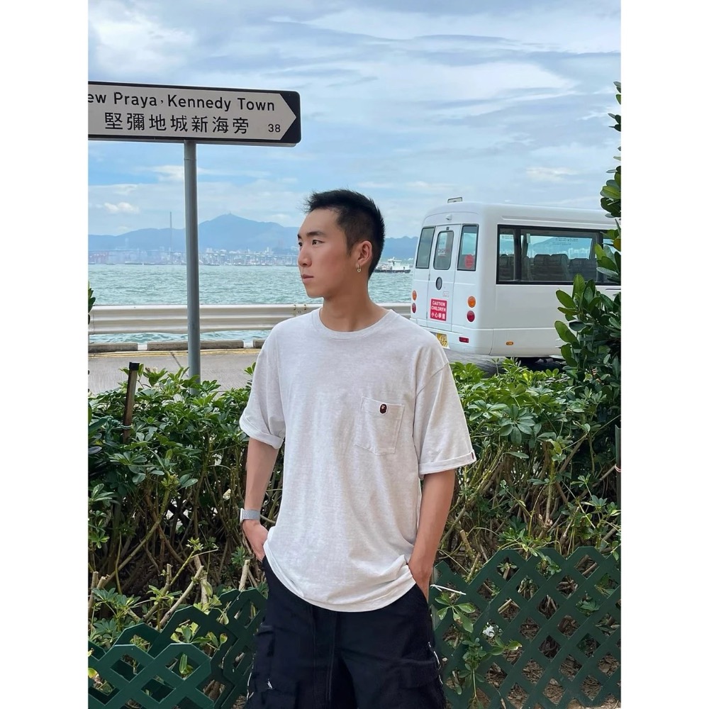 極簡小標款#【日本原宿】Bape 口袋猿人頭徽標-細節圖4