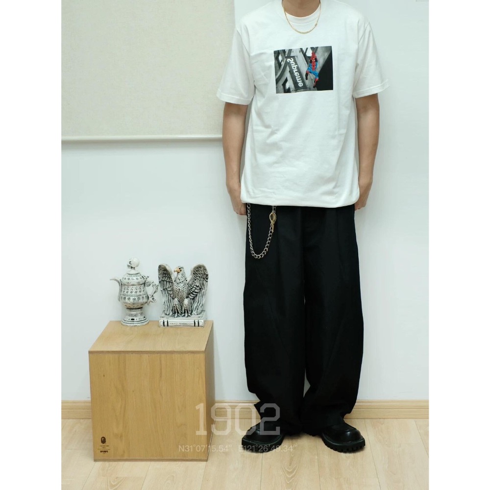 Supreme SS26 Spider-Man Tee 蜘蛛俠印花圖案短袖T恤 男女同款-細節圖2