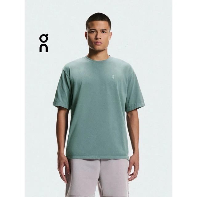 運動基因#【26ss新品】On 小標刺繡Logo 透氣孔運動休閒 短袖T恤 男女同款-細節圖2