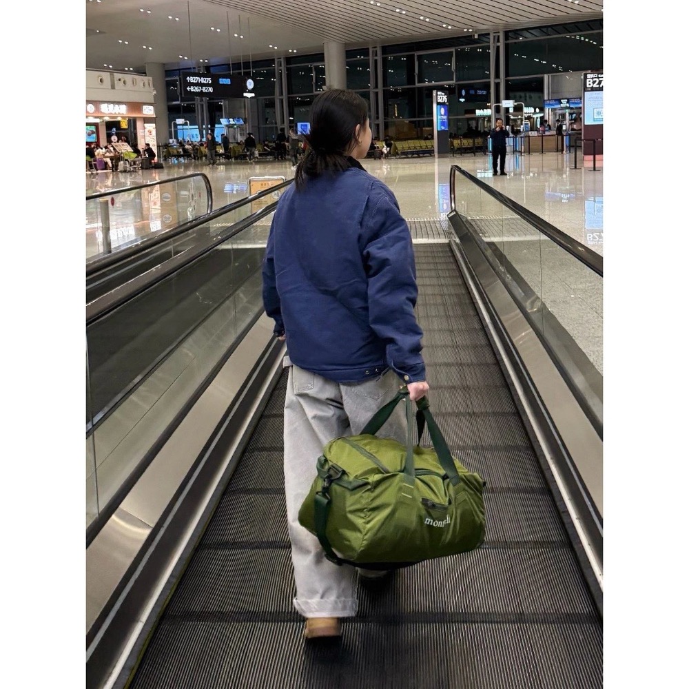 旅行健身的全能塔子#【便攜自收納】montbell 大容量防水耐磨 輕便旅行健身 手提單肩斜挎 保齡球包 男女款-細節圖6
