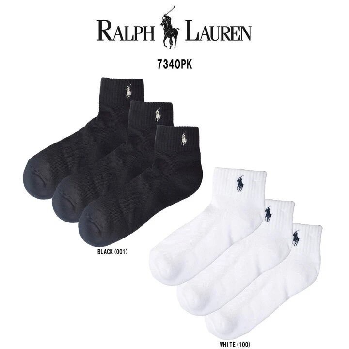 1包6雙】Ralph Lauren 毛巾底 中筒運動襪 男女同款-細節圖2