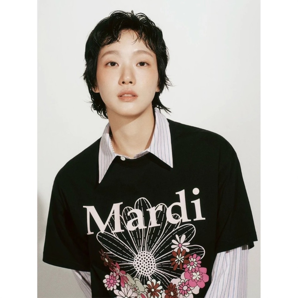 金高銀同款】 mardi 夏日小仙女 韓系雛菊印花純棉短袖-細節圖2