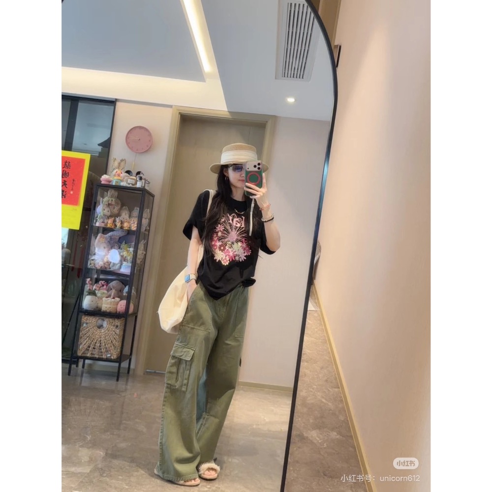金高銀同款】 mardi 夏日小仙女 韓系雛菊印花純棉短袖-細節圖5