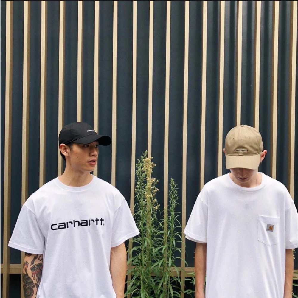 26ss 超帥配色 Carhartt卡哈特 經典LOGO立體字母刺繡短袖T恤-細節圖5