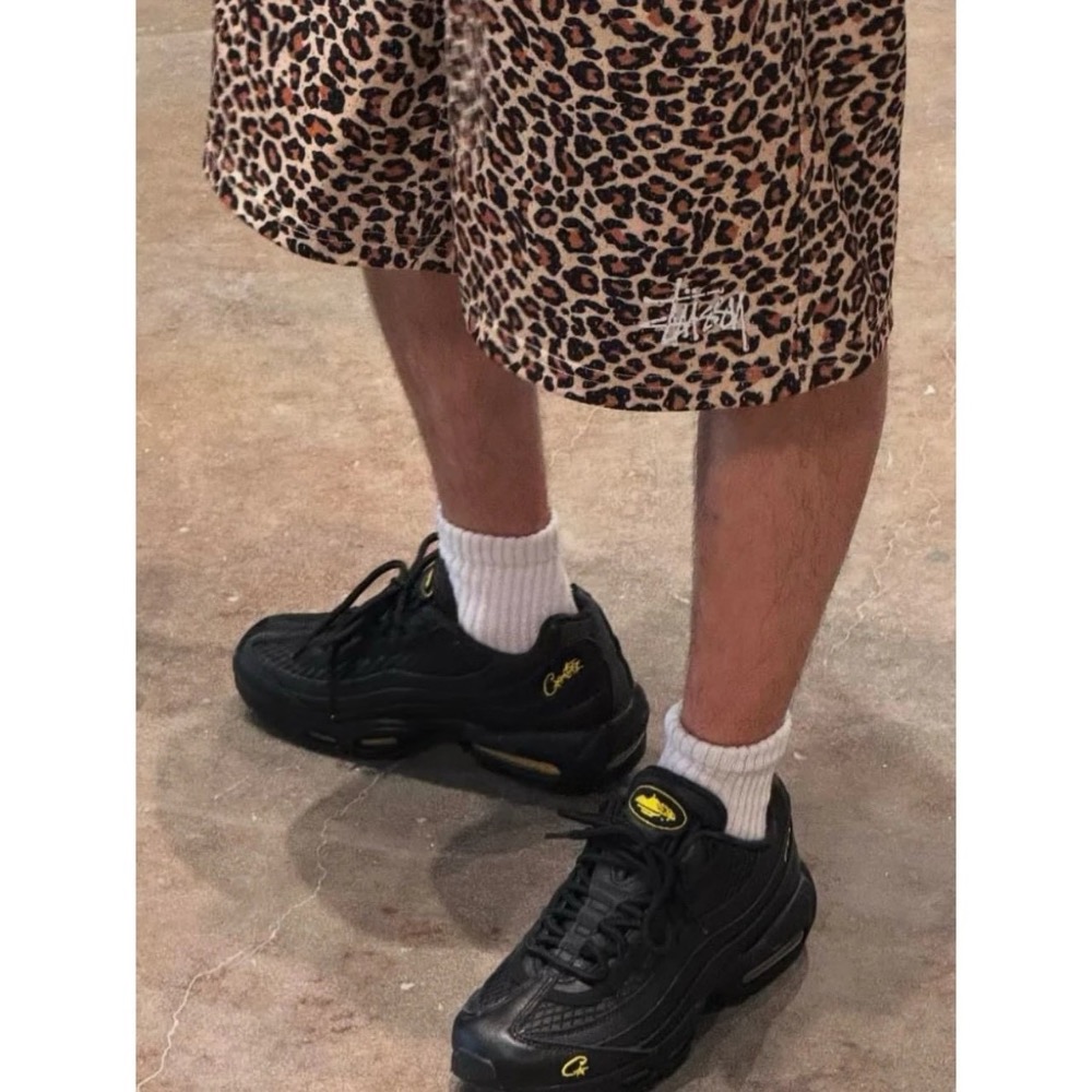 豹紋/蛇紋/迷彩#【重磅雙層網眼】stussy 經典徽標印花Logo 網眼寬松休閒短褲五分褲 男女同款-細節圖7