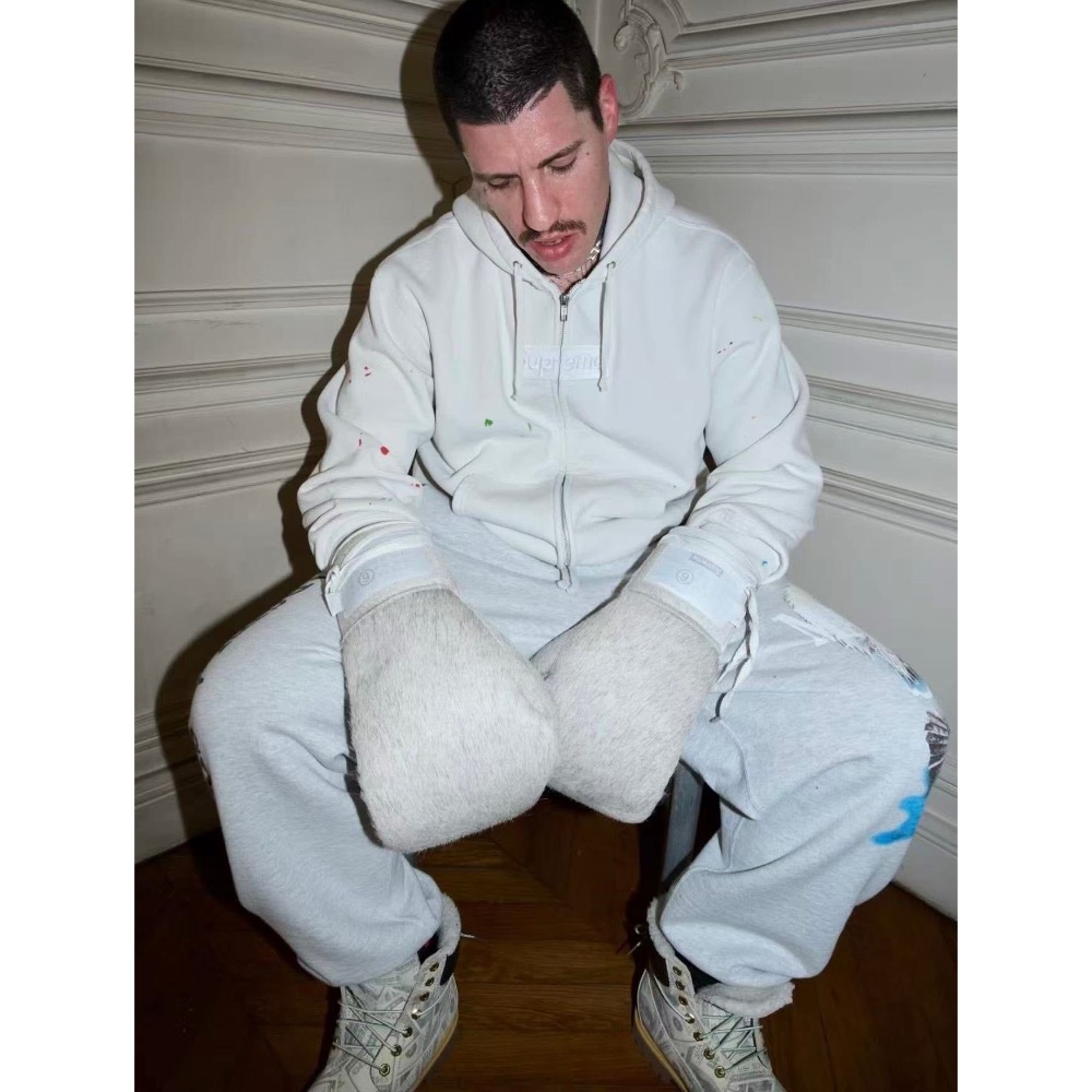 Supreme ×MM6 boxlogo拉鍊帽衫-細節圖8