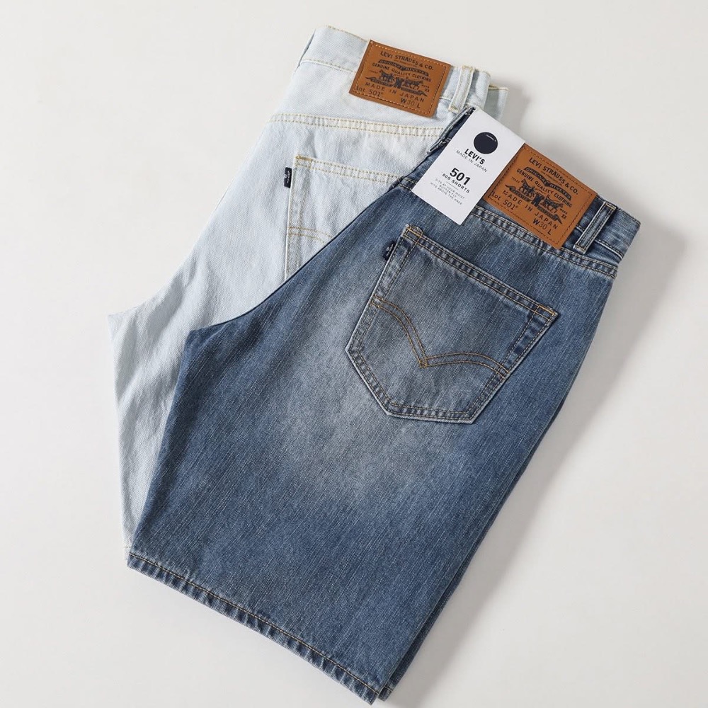 LEVI‘S 【商場同款】李維斯日本制24夏季新款男士赤耳邊牛仔短褲-細節圖4