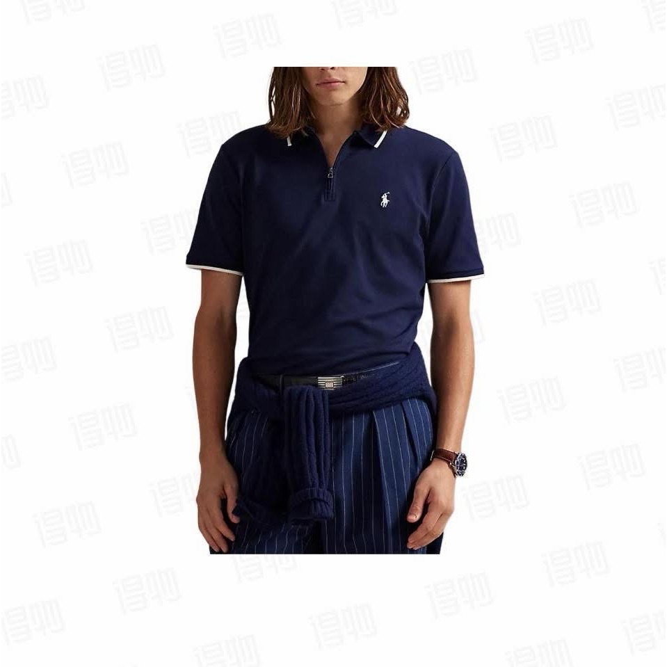 POLO Ralph Lauren夏季經典半拉鍊Polo衫-細節圖4