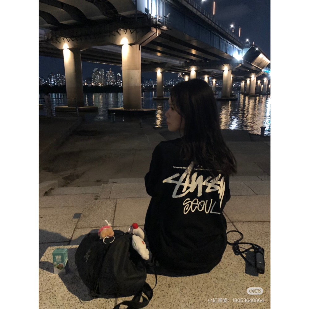 Stussy首爾城市限定字母印花短袖男女同款-細節圖3