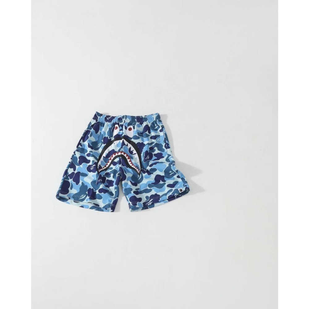 Bape26SS經典迷彩鯊魚短褲-細節圖5