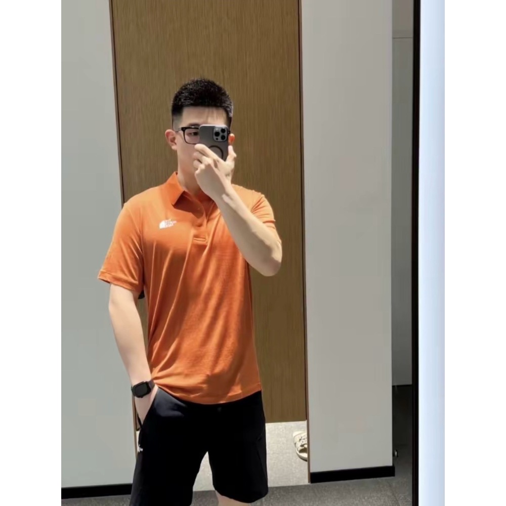今年夏天很少他們家的直接福利到底 TNF polo夏季翻領𝗽𝗼𝗹𝗼衫短袖𝗧恤/男女同款.-細節圖5