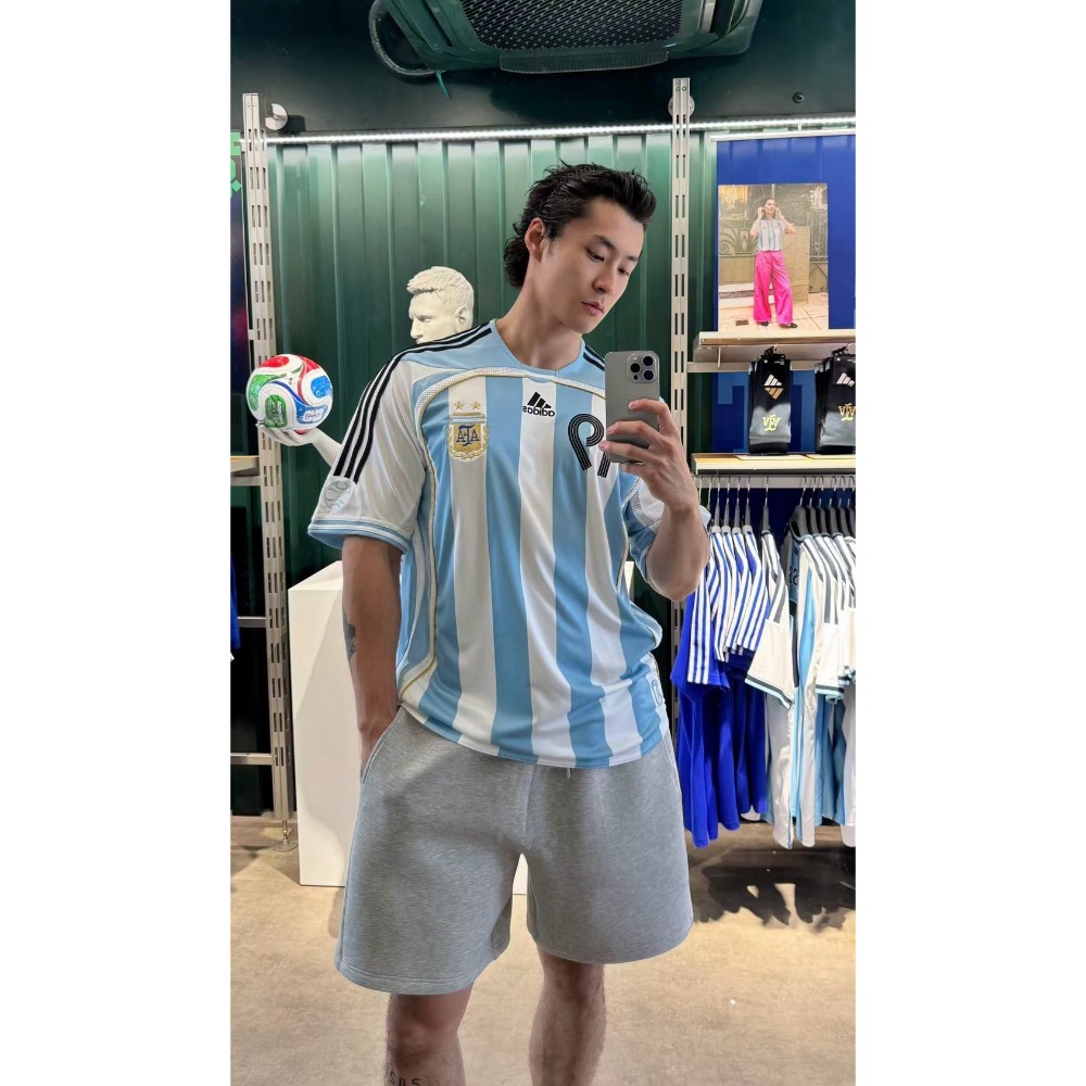 會員限定 adidas ×Kith×Messi三方聯名復古球衣-細節圖2
