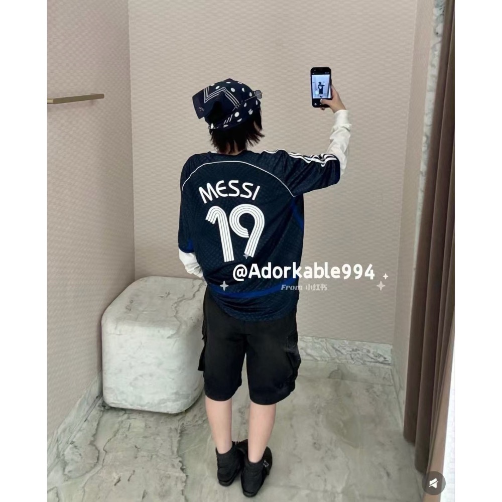 會員限定 adidas ×Kith×Messi三方聯名復古球衣-細節圖5