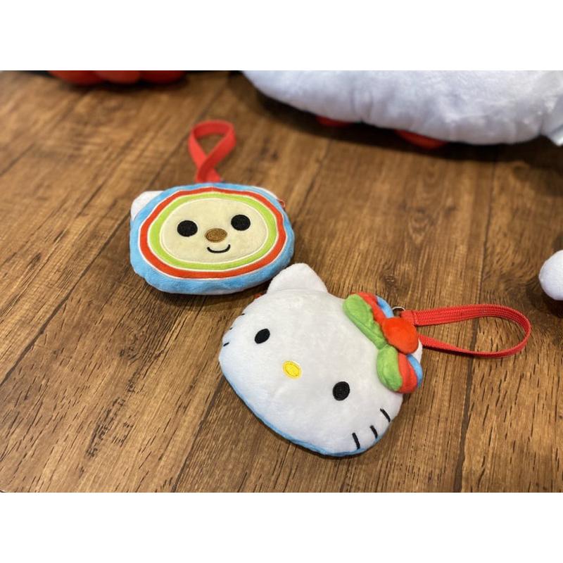 （現貨）7-11 15週年 限量聯名 OPEN醬 x KITTY 造型雙面抱枕 Kitty吊飾 雙面零錢包 抱枕-細節圖2