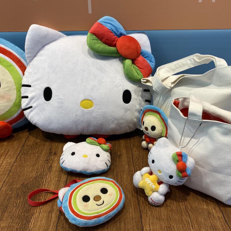 （現貨）7-11 15週年 限量聯名 OPEN醬 x KITTY 造型雙面抱枕 Kitty吊飾 雙面零錢包 抱枕-細節圖3
