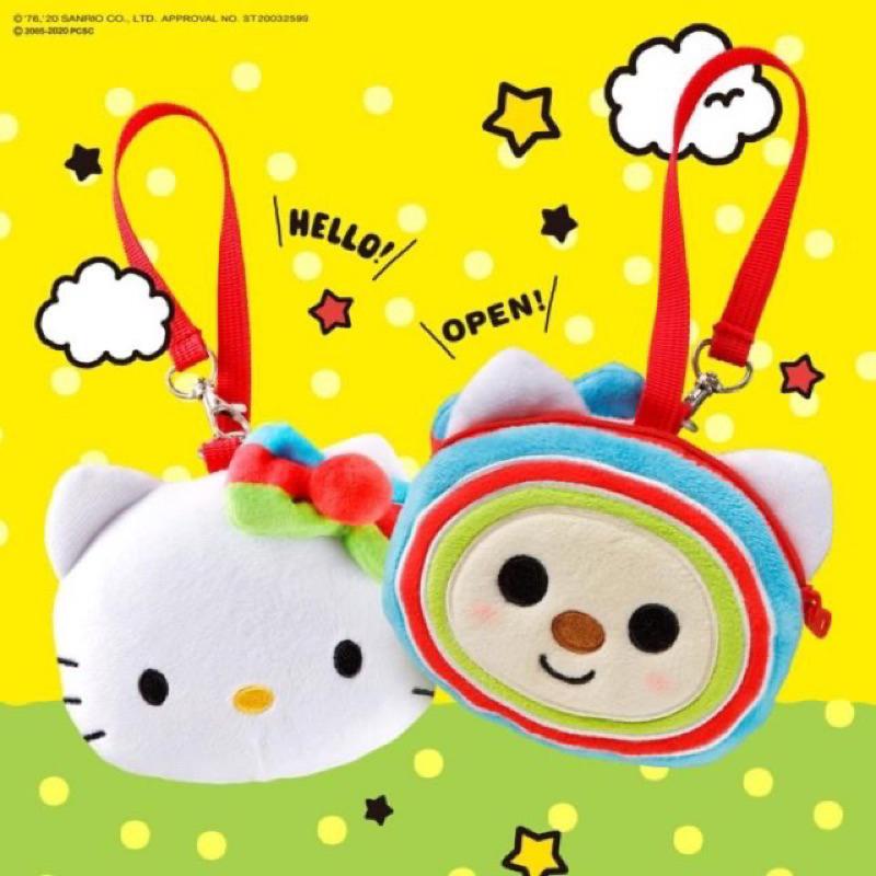 （現貨）7-11 15週年 限量聯名 OPEN醬 x KITTY 造型雙面抱枕 Kitty吊飾 雙面零錢包 抱枕-細節圖4