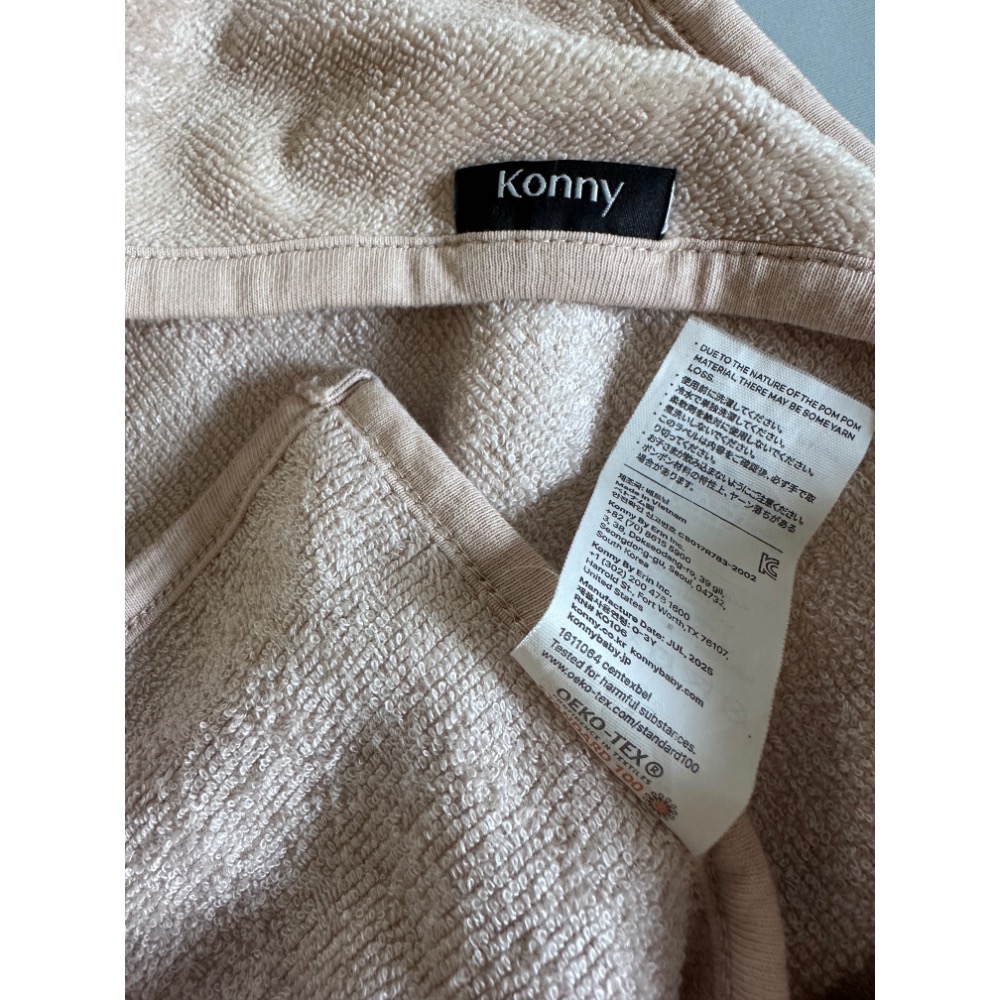 Konny新生兒浴巾（二手-9成新）-細節圖2