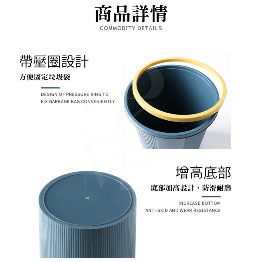 【馬卡龍可夾袋】小垃圾桶 垃圾筒 廚房垃圾桶 廁所垃圾桶 北歐垃圾桶 無蓋垃圾桶 北歐風垃圾桶 房間垃圾桶 簡約垃圾桶-細節圖6