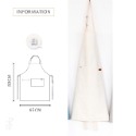 【台灣現貨 免運費】咖啡廳圍裙  圍兜 北歐風工作服 繞脖 工作服 美甲 餐廳烘焙 居家 防燙 日式 掛脖擦手圍裙-規格圖9