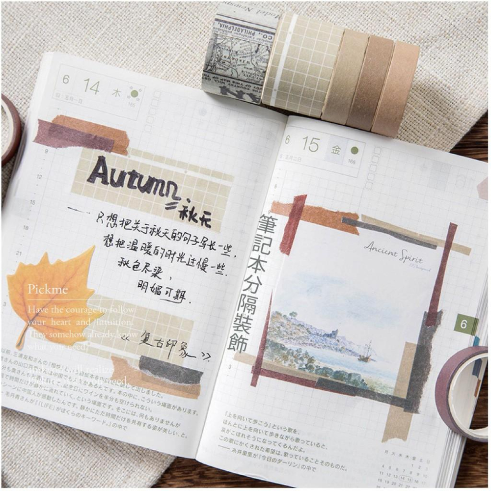 【一捲不到3元】和紙膠帶 包裝貼紙 紙膠帶禮盒 手帳素材包 文創 紙膠帶出清 手帳紙膠帶 禮品包裝 純色紙膠帶 手帳美化-細節圖9