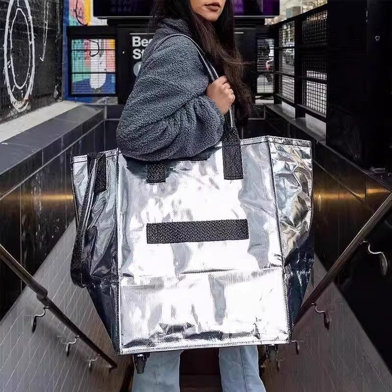 浩肯包 便攜式摺疊 萬向輪 折疊手拉車 功能戶外折疊拉車包 輪子購物袋 買菜袋 血拼包 帶輪拉車袋 拖輪購物 多輪手推車-細節圖6