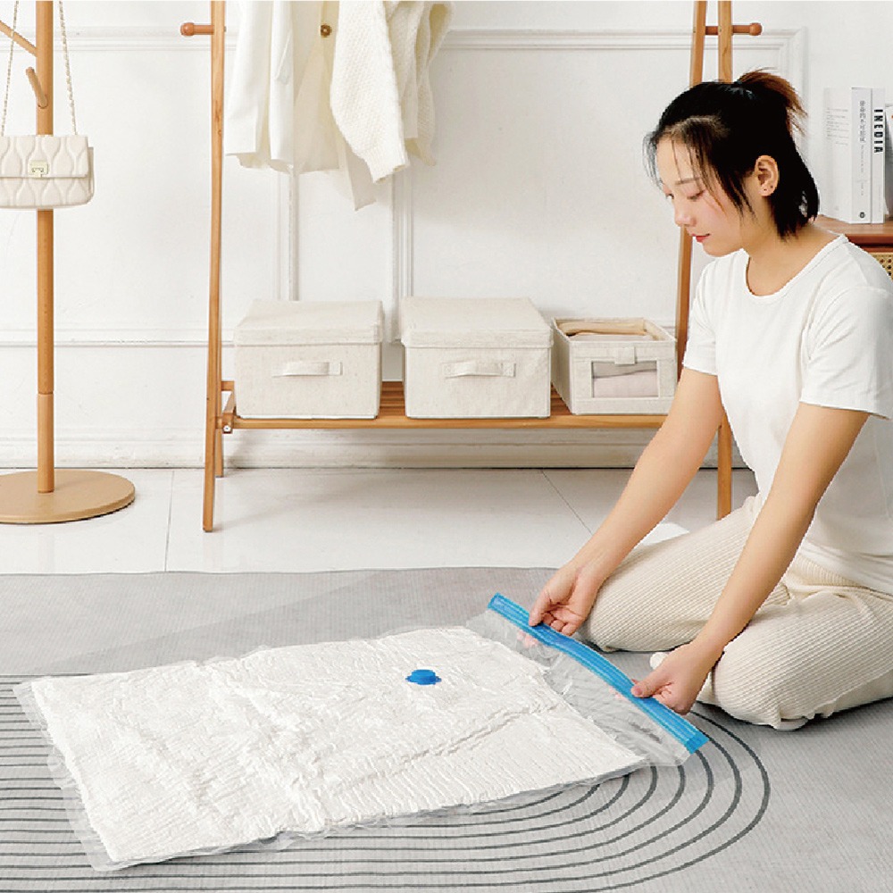 【ENJOY LIFE】抽氣式透明真空壓縮袋 三種尺寸 真空壓縮袋 旅遊必備 收納 壓縮袋 衣物壓縮袋-細節圖7