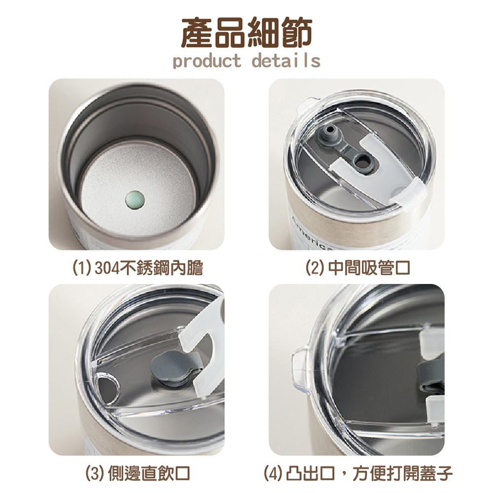 【ENJOY LIFE】 不鏽鋼隨行杯 (附吸管) 350ML 600ML 不鏽鋼杯 隨行杯 保溫杯 咖啡杯 吸管杯-細節圖2