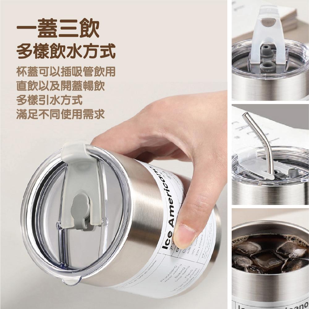 【ENJOY LIFE】 不鏽鋼隨行杯 (附吸管) 350ML 600ML 不鏽鋼杯 隨行杯 保溫杯 咖啡杯 吸管杯-細節圖6