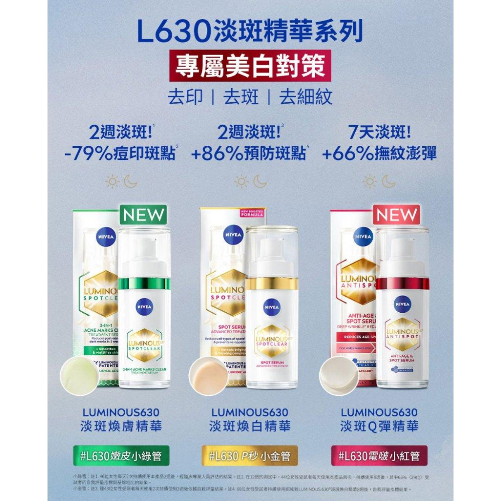 栗子美妝🌰｜NIVEA 妮維雅 全新正貨 LUMINOUS 630 淡斑煥白精華 30ml 中文標 金色 金色 L630-細節圖8