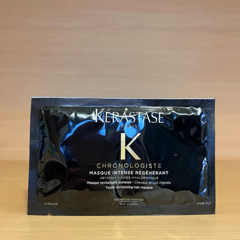 栗子美妝🌰｜巴黎卡詩 專櫃中文標 黑鑽極萃逆時髮膜 75ml 黑鑽極萃逆時髮浴 80ml 小樣 15ml 試用包 旅行裝-細節圖3