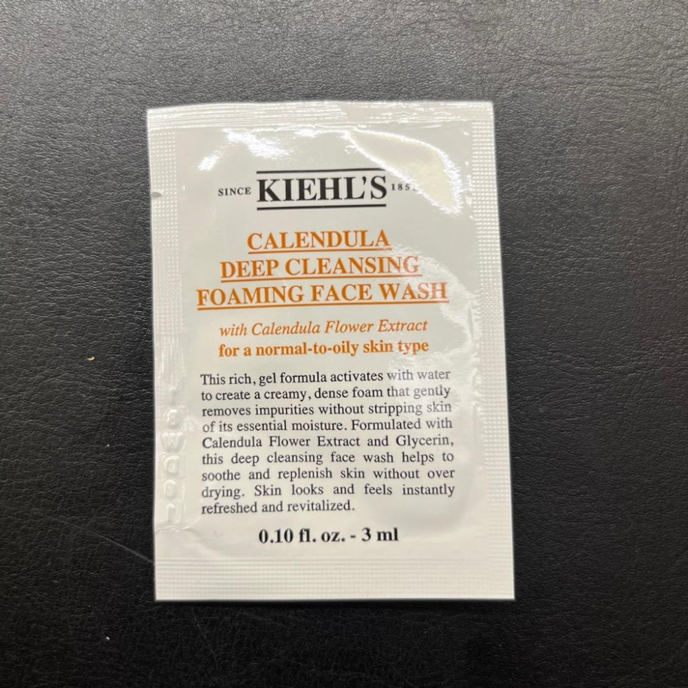 栗子美妝🌰｜Kiehl＇s 契爾氏 金盞花植物精華潔面泡泡凝露 金盞花植物精華化妝水 3ml 試用包 小樣-細節圖2