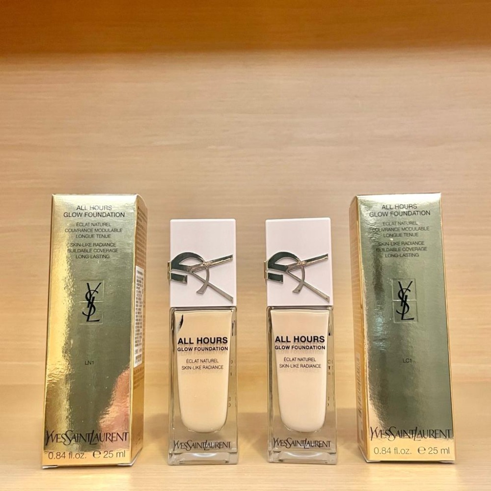 栗子美妝🌰｜新品現貨 專櫃中文標 YSL 恆久完美裸光無瑕粉底露 25ml 粉光瓶 粉瓶 聖羅蘭 #LC2 #LC1-細節圖3