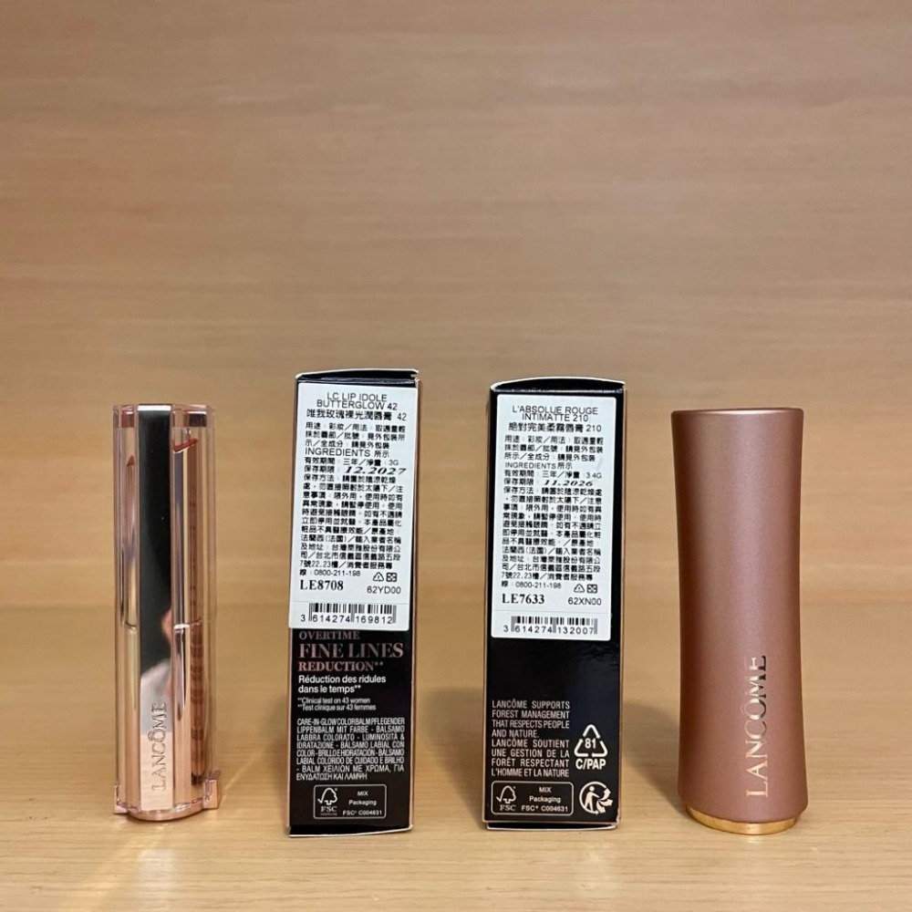 栗子美妝🌰｜全新 LANCOME 蘭蔻 唯我玫瑰裸光潤唇膏 30 42 50 3g 現貨 專櫃中文標 唯我潤唇膏-細節圖9