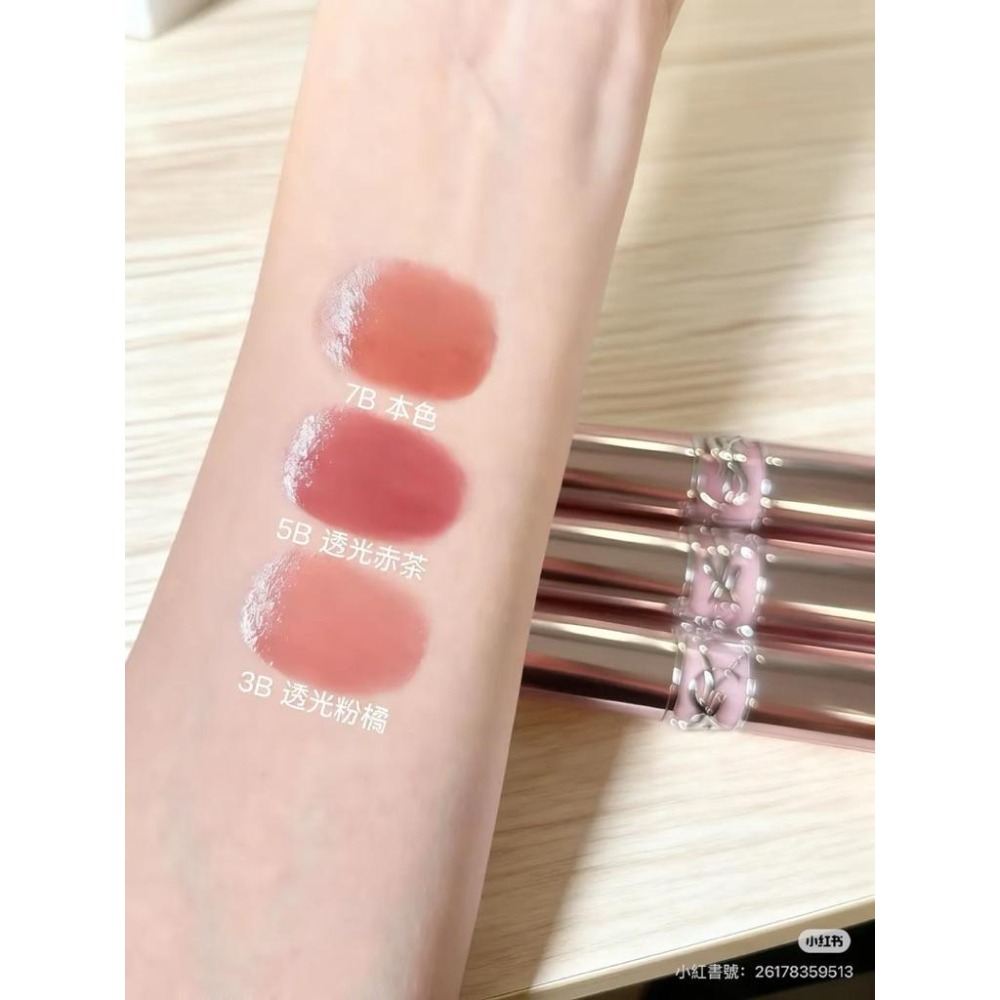 栗子美妝🌰｜YSL 全新 專櫃中文標 情挑誘光潤唇膏 情挑誘光水唇膏 5B 7B 80 122 154 粉圓管 粉銀管-細節圖6