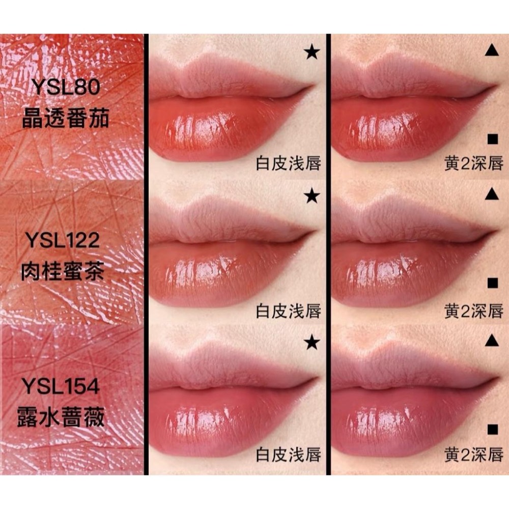 栗子美妝🌰｜YSL 全新 專櫃中文標 情挑誘光潤唇膏 情挑誘光水唇膏 5B 7B 80 122 154 粉圓管 粉銀管-細節圖9