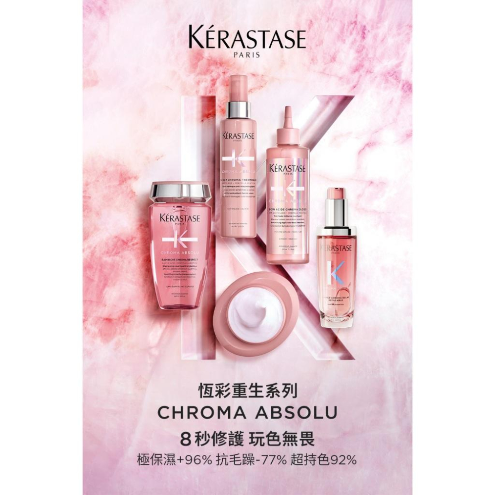 栗子美妝🌰｜巴黎卡詩 專櫃中文標 恆彩重生水漾光持色露 75ml 正裝 填裝瓶 KERASTASE 護色/持色/護髮油-細節圖4