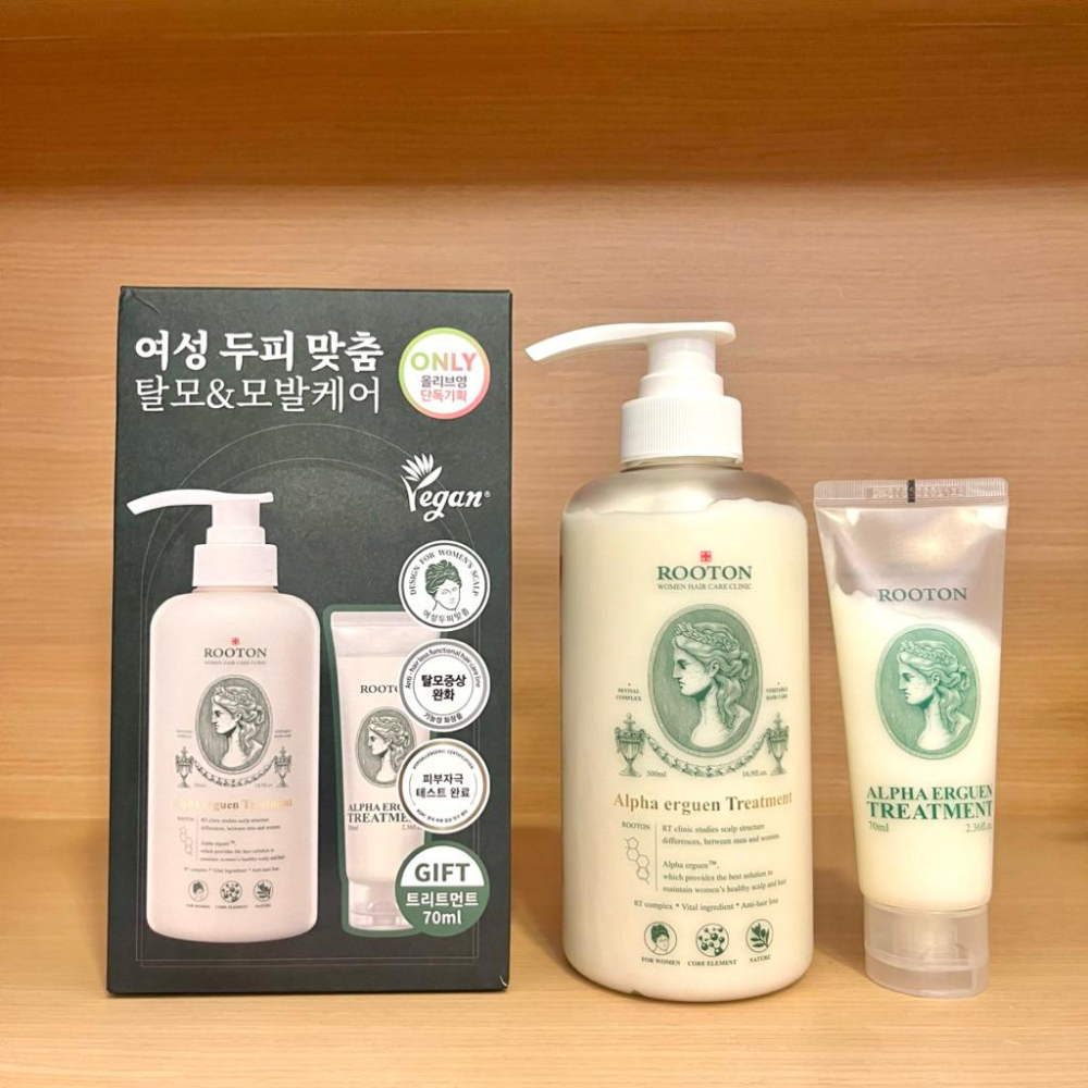 栗子美妝🌰｜台灣現貨 ROOTON 甦活植萃洗髮精 甦活植萃護髮素 500ml 70ml 免關稅 韓國 洗髮精 潤髮乳-細節圖3