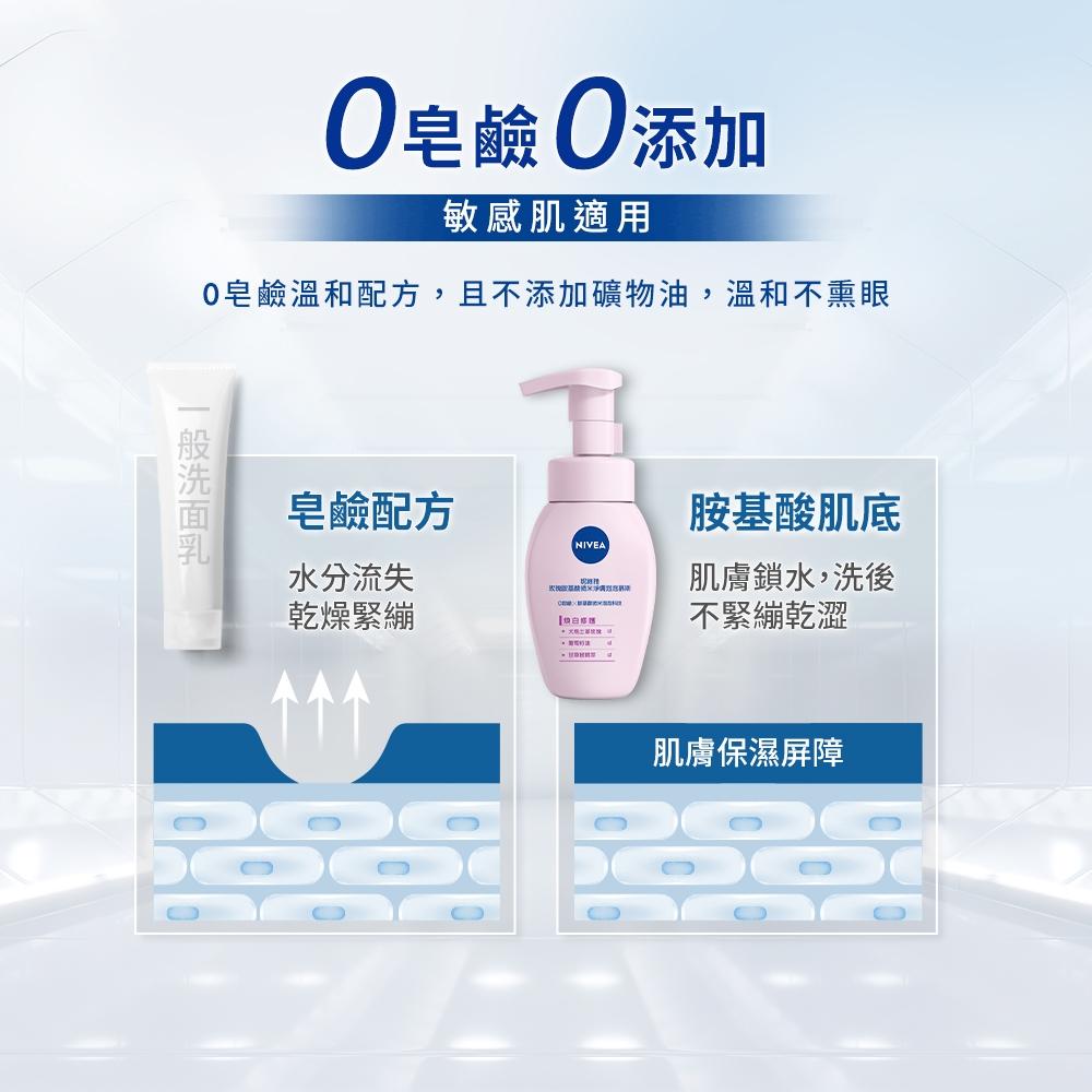 栗子美妝🌰｜NIVEA 妮維雅 白茶胺基酸微米淨膚泡泡慕絲 180ml 控油修護 白茶 全新未開封 洗面乳 潔顏慕斯-細節圖5