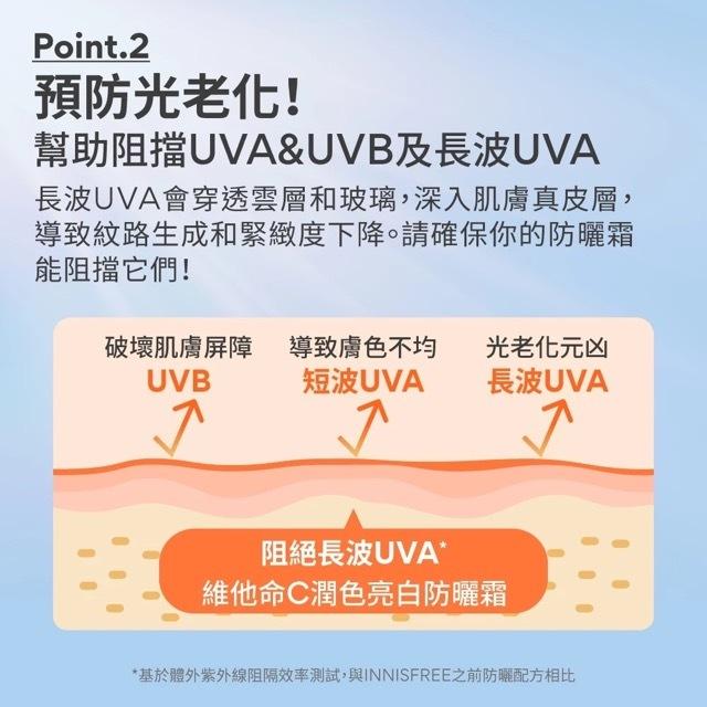 栗子美妝🌰｜innisfree 維他命C亮白潤色防曬霜 10ml SPF50+ PA++++ 悅詩風吟 小樣 專櫃中文標-細節圖4