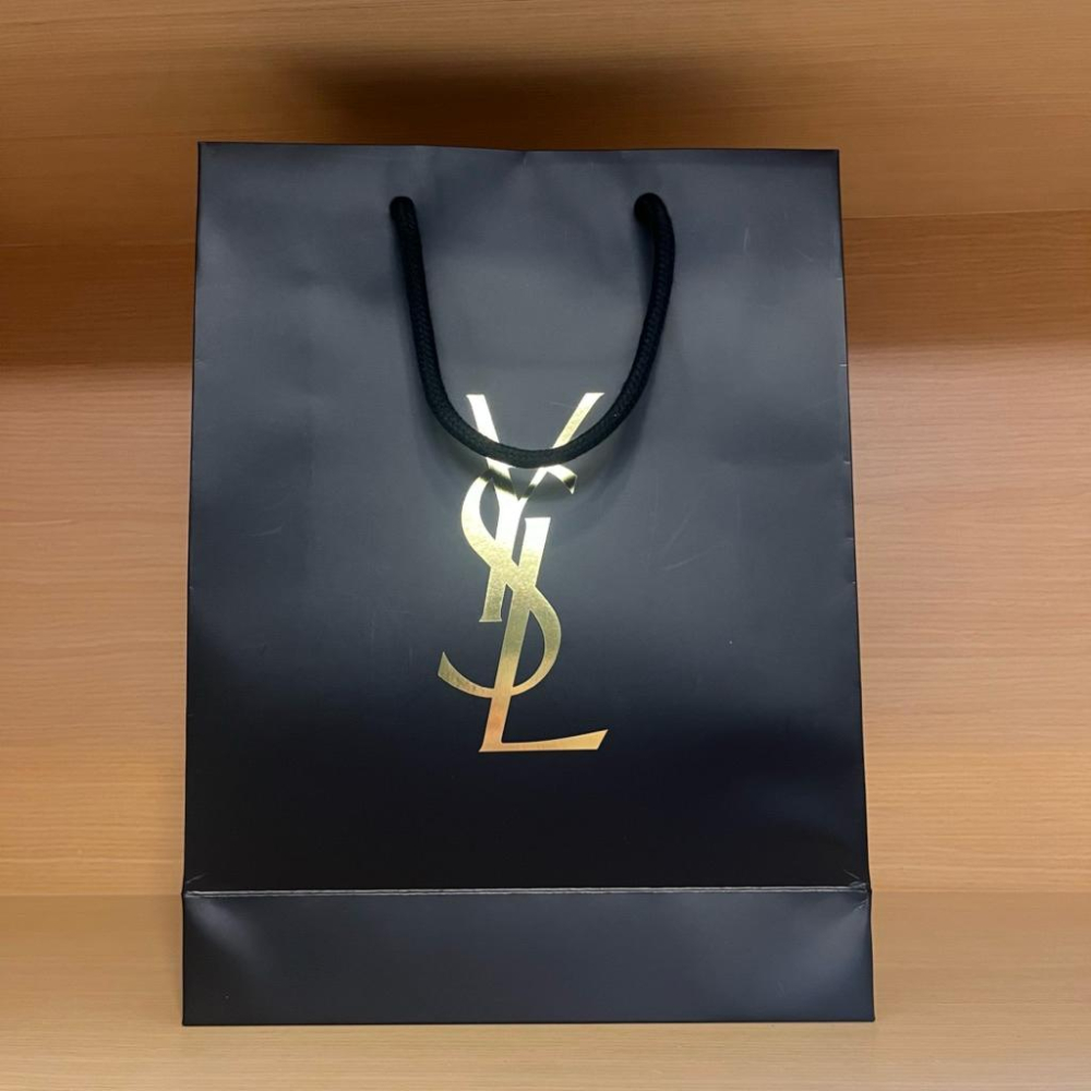 栗子美妝🌰｜YSL 紙袋 M 25*30*9cm 紙袋S 24x19x8 聖羅蘭 專櫃紙袋 品牌紙袋-細節圖2